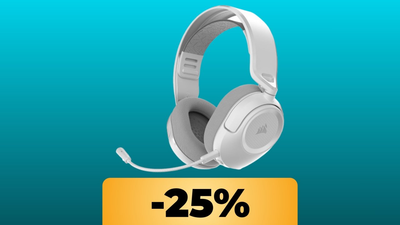 Le cuffie da gaming HS35 di casa Corsair sono in promozione su Amazon al loro minimo storico