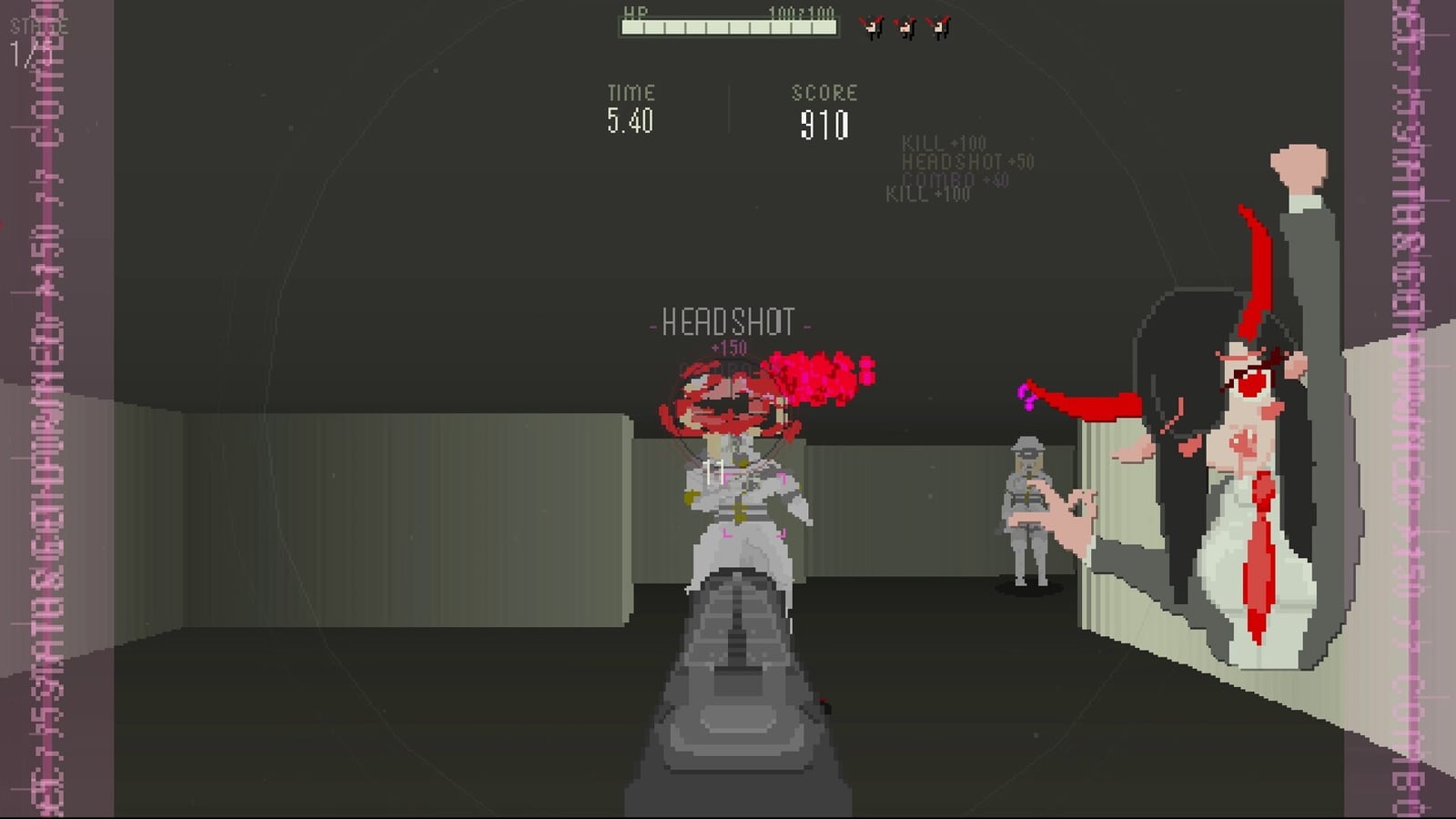 「天使を殺さないと死ぬ」FPS『サツバツサッキュバス』Steamにてお披露目。呪いの元凶サキュバスに褒められつつ天使にカチコミ、『カルトに厳しいギャル』開発者新作