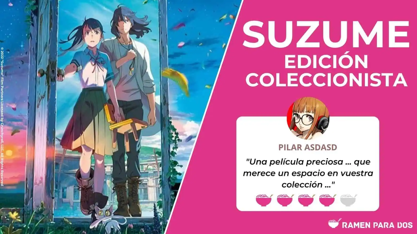 Suzume edición coleccionista