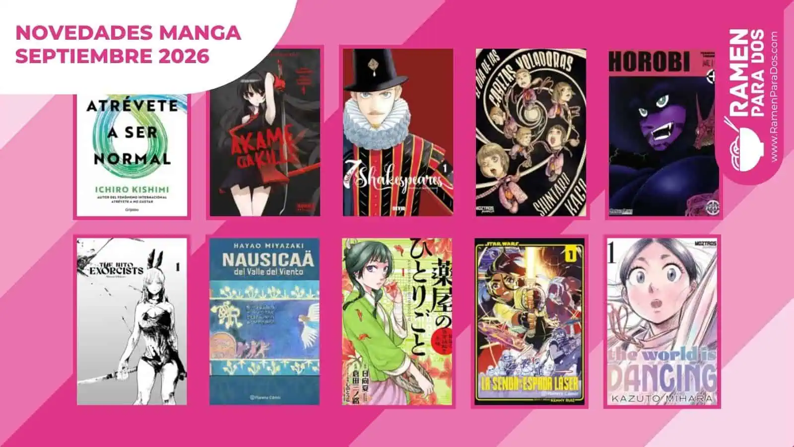 Lanzamientos manga septiembre 2026