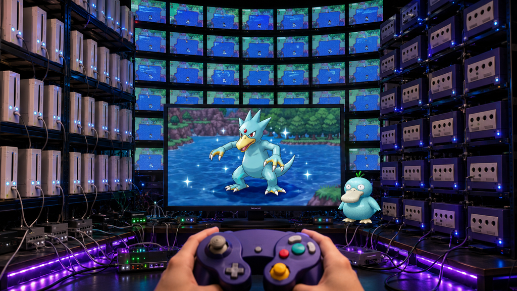 Pokémon  : cette installation avec 25 Wii et 33 Gamecube est son unique chance sur 9 millions d'avoir ces Shiny