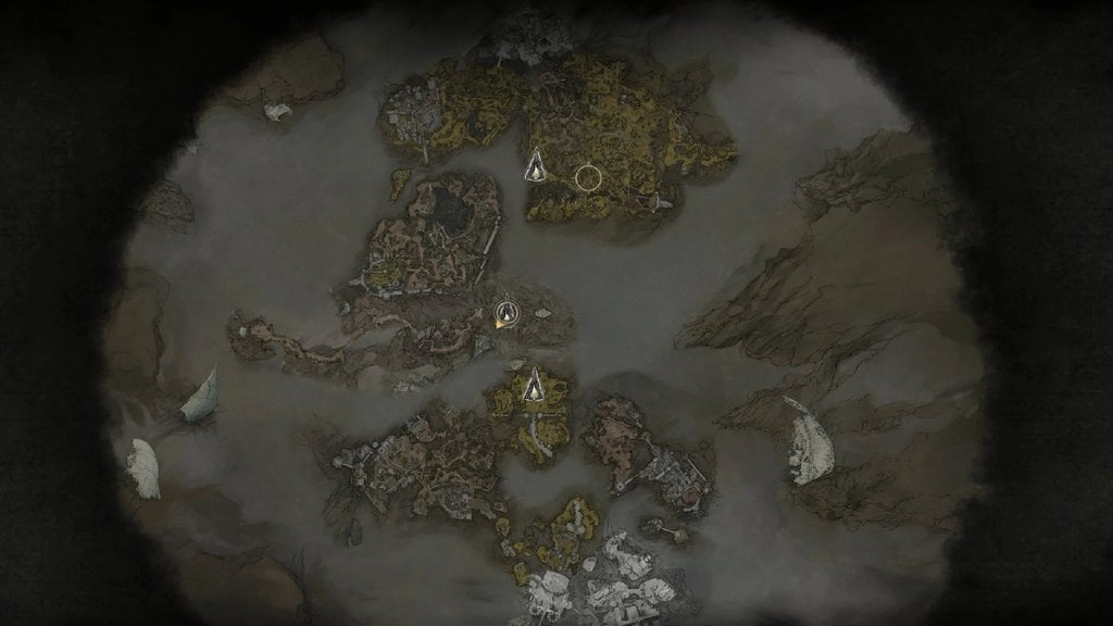 Carte interactive Mortal Shell 2 : Position des enveloppes, objets, boss et points d'intérêt