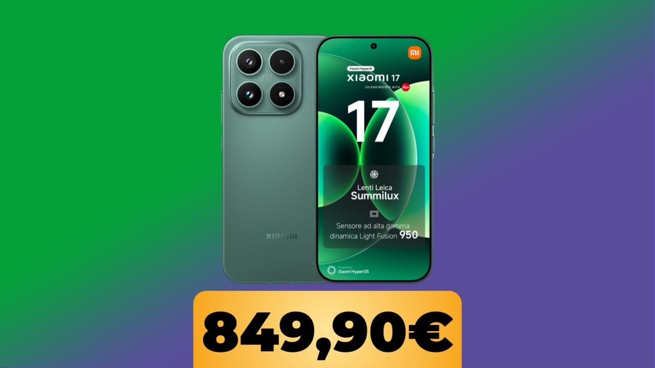Xiaomi 17 con lenti Leica, batteria capiente e Snapdragon 8 Elite Gen 5 è al minimo storico